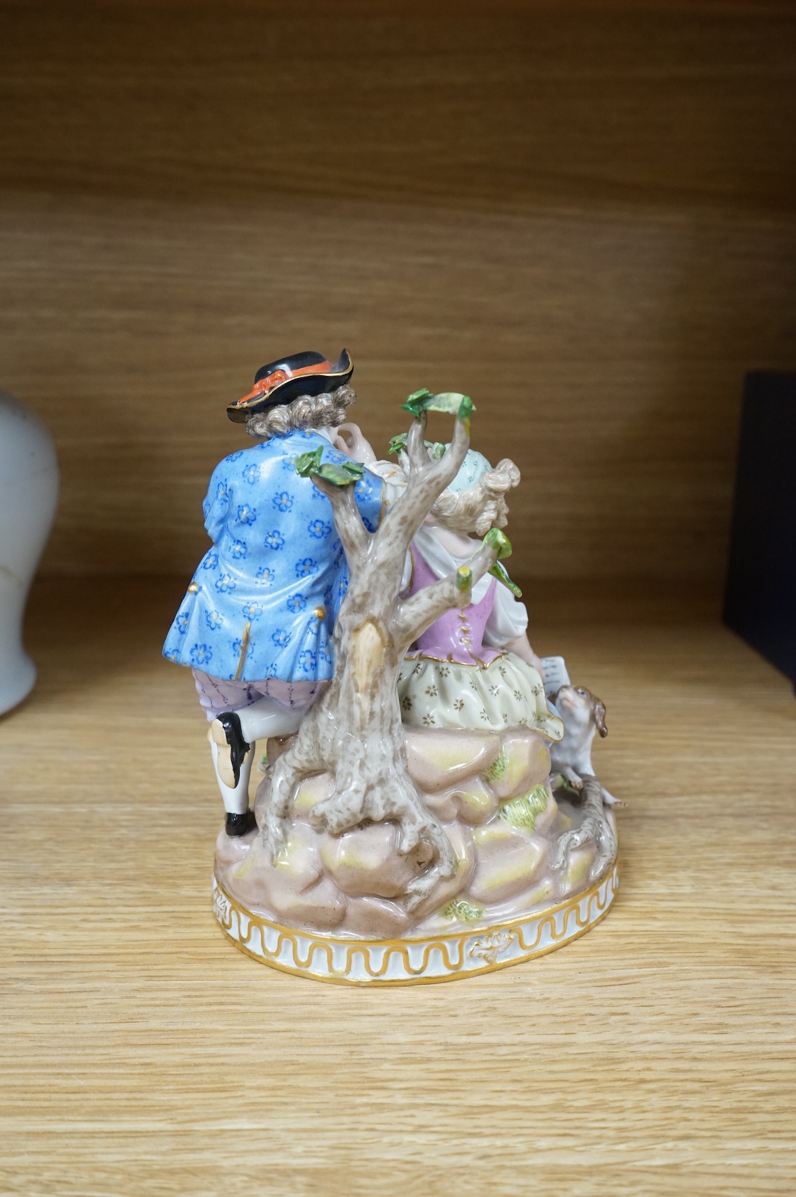 A late 19th century Meissen group ‘Summer’, modelled by Acier, 16cm high
